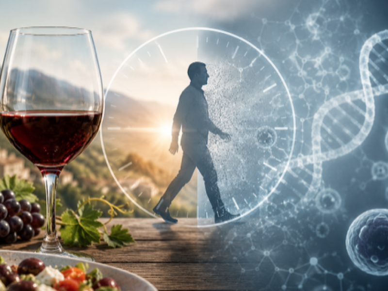 ¿PUEDE EL CONSUMO MODERADO DE VINO INFLUIR EN EL ENVEJECIMIENTO BIOLÓGICO?